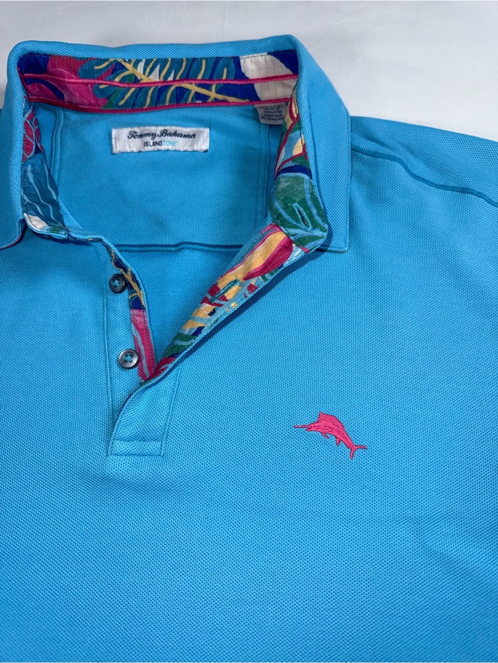 Tommy Bahama IslandZone Men’s XL Turquoise Polo